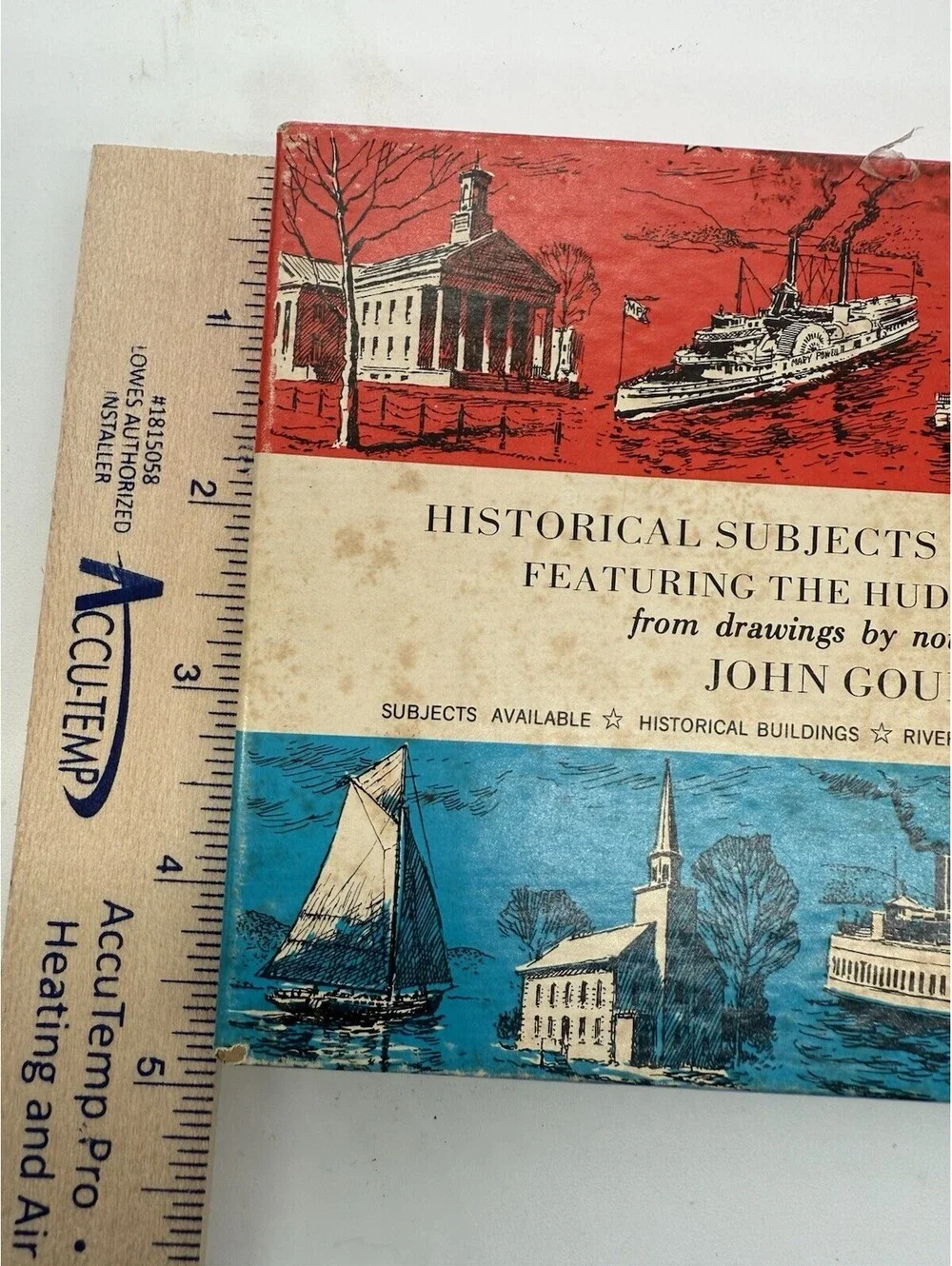 Antique Box set of 8 Historical Subjects Hudson Valley Note Cards by John Gould